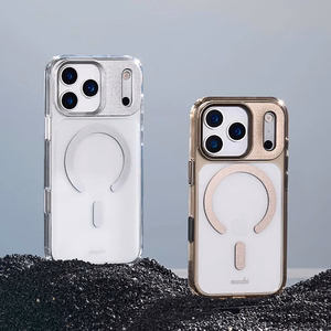 Moshi iGlaze MagSafe suojakuori iPhone 17 Pro Max -laitteelle, Luna Silver -värinen