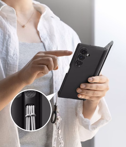 Ringke Onyx Flap MagSafe suojakuori mallille Samsung Galaxy Z Fold 8 Ultra – musta