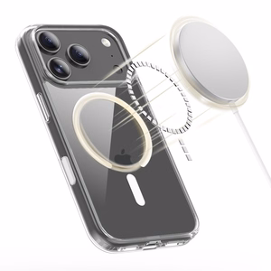 Tech-Protect Flexair Hybrid CC MagSafe Suojakuori iPhone 17 Pro Max -lle - kirkas