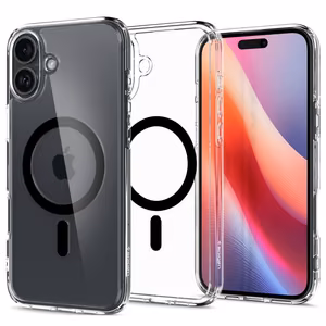 Spigen Ultra Hybrid Mag Suojakuori MagSafella iPhone 16 Pluslle - musta