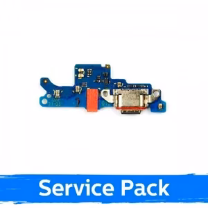 Latausliitin yhteensopiva Sony Xperia 10 IV kanssa flex-kaapelilla / hopea (Service Pack)