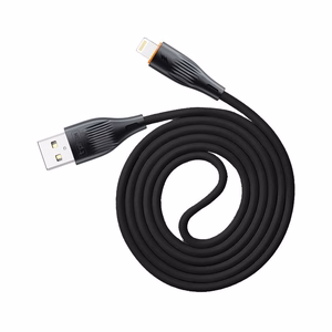 T-PHOX KAAPELI X-LITE LIGHTNING MUSTA 1M 3A
