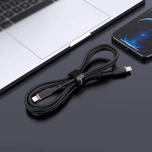Acefast kaapeli MFI USB Type C - Lightning 1.2m, 30W, 3A musta (C2-01 black)