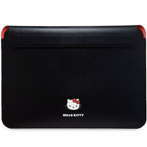 Hello Kitty PU Metal Logo suojus 14 tuuman kannettavalle - musta