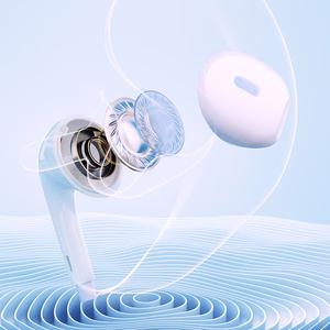 QCY LH1 In-Ear Wired Headphones with Remote and Microphone 1.15m - White
