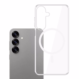 3mk Clear MagCase Samsung Galaxy S25+:lle - läpinäkyvä