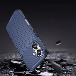 Thunder Case Silikoninen Suojakuori iPhone 16:lle - Sininen