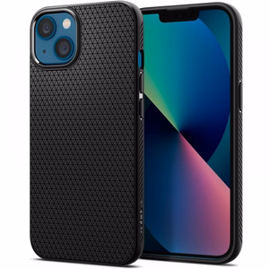 Spigen Liquid Air kotelo iPhone 13 mini - Matta musta