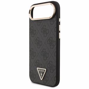 GUESS suojakuori iPhone 17 Air MagSafe-yhteensopiva GUHMP17MP4GTDGMK (4G PU W/ Triangle Logo) kultainen ja musta