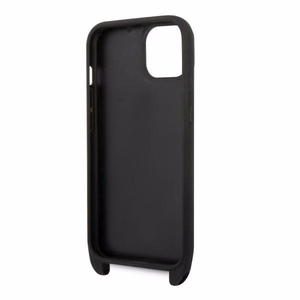 Karl Lagerfeld Monogram Plaque Logo Hihna-Suojakuori iPhone 14 / 15 / 13 6.1":lle - Musta