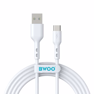 BWOO Cable USB - USB-C 2m 3A white