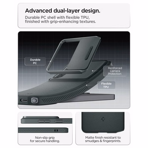 Spigen Optik Armor Suojakuori Samsung Galaxy S26 Ultra:lle - vihreä