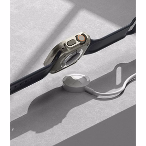 Ringke Slim 2-pack Suojakuori Apple Watch Ultra 1/2 (49mm) - Läpinäkyvä & Titanium