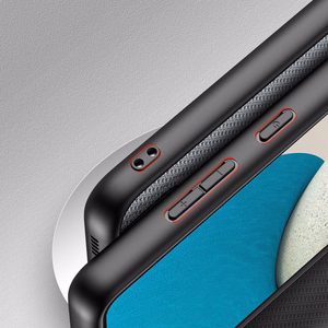 Dux Ducis Fino kotelo on valmistettu nylon materiaalista Samsung Galaxy A73 sininen