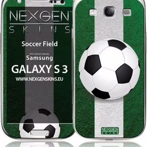 Nexgen Soccer Field 3D -koristetarrasarja Samsung Galaxy S3 -puhelimelle