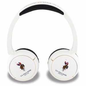 US Polo Bluetooth Kuulokkeet DH Color Logo - valkoinen