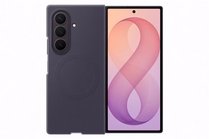 Samsung Silicone Magnet Case for Samsung Galaxy Z Fold 8 compatible with MagSafe + 2 anti-reflective films - purple