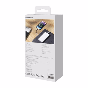 Baseus Airpow litiumpolymeeri-virtapankki 10000 mAh 20 W Valkoinen