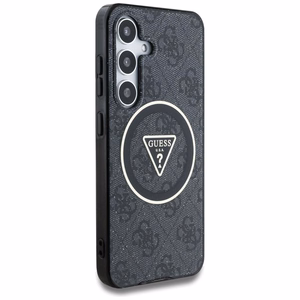 Guess Suojakuori Samsung S25 Plus:lle GUHMS25MHG4PRTGK (Magnetic IML Metal Glitter 4G Circle Triangle) musta