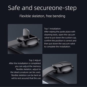 Magnetic car phone holder Forcell F-Grip MagFlex windshield / dashboard / air vent black