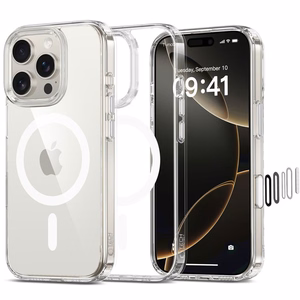 Tech-Protect Flexair Hybrid CC Magsafe iPhone 16 Pro suojakuori - kirkas