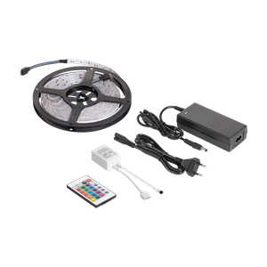 LED-valaistussarja (RGB LED-nauha, väriohjain, virtalähde)