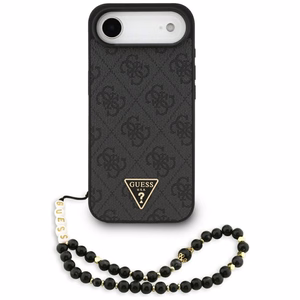 Guess 4G Strap Triangle Logo MagSafe -suojakuori iPhone 17 Airille - musta