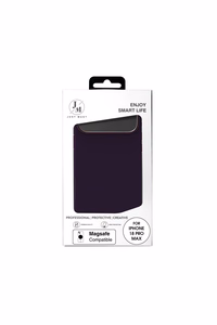 JM-nahkainen MagSafe suojakuori mallille iPhone 18 Pro Max – väri: violetti