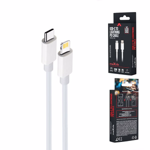 Maxlife MXUC-05 cable USB-C - Lightning 2,0 m 20W white
