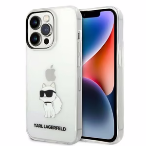 Karl Lagerfeld KLHCP14XHNCHTCT iPhone 14 Pro Max 6.7 läpinäkyvä kova suojakuori Ikonik Choupette