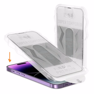 Karkaistu lasi Full Glue Easy-Stick Box IPHONE 11:lle musta