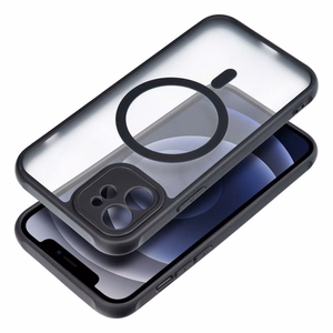 Case for iPhone 12 Full Matte Mag Cover compatible with MagSafe black