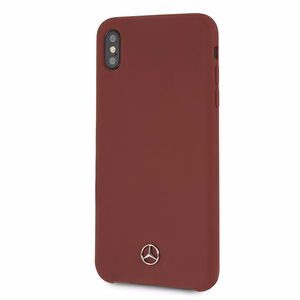 Mercedes Silicone Line kotelo iPhone Xs Max - punainen
