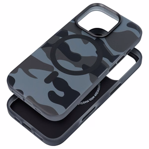 Suojakuori iPhone 16 PLUS:lle Forcell F-Protect Levels Dual Layer 4D MagSafe-yhteensopiva Military Drop-Test black camo