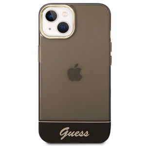Guess GUHCP14MHGCOK iPhone 14 Plus 6.7 "musta / musta kovakotelo läpikuultava