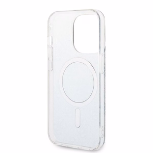 GUESS set iPhone 14 Pro:lle yhteensopiva MagSafe:n kanssa GUBPP14LH4EACSB (Bundle Pack / suojakuori + laturi / 4G) kultainen sininen