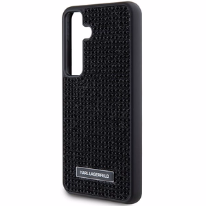 Karl Lagerfeld Rhinestone Metal Logo Suojakuori Samsung Galaxy S24+:lle - musta