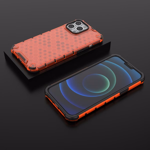 Honeycomb Asia panssari kansi TPU puskuri iPhone 13 Pro Max punainen