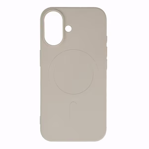 Nestemäinen Silikoninen Suojakuori MagSafe iPhone 16:lle - beige
