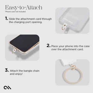 Case-Mate Phone Bangle wrist strap for smartphones, nude