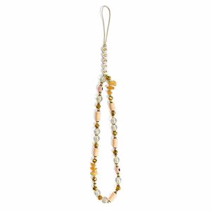 Guess riipus GUSTBOHP puhelimen hihna ruskea-vaaleanpunainen Beads Bohemia