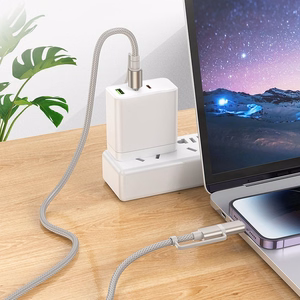 Hoco All-in-one -kaapeli USB-C / Lightning – USB-C / autosytytinlaturi PD 3A 60W 1,2m U138 musta