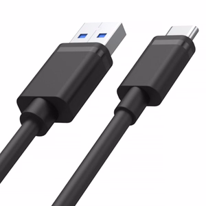 UNITEK USB-A — USB-C -kaapeli 25CM, Y-C480BK