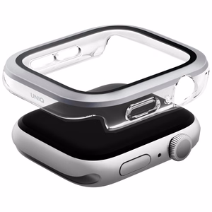 Uniq Voute Karkaistu Lasi Suojakuori Apple Watch 10 42 mm:lle - Hopeinen
