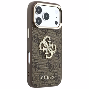 Kotelo mallille IPHONE 18 Pro Max/17 Pro Max (Big Strass Logo 4G) (väri: ruskea)