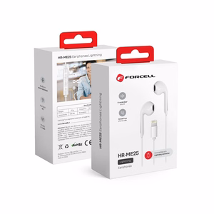 Handsfree Forcell (HR-ME25) lightning valkoinen