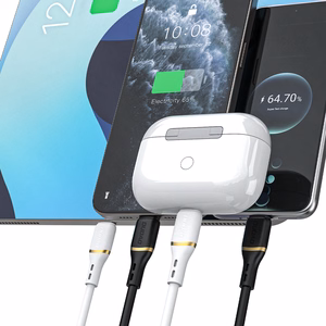 Dudao L25X USB-C - Lightning kaapeli 1m 30W pehmeällä silikonikuorella - musta