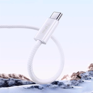 T-PHOX CC15-SARJAN USB-C/USB-C KAAPELI 60W 3A VALKOINEN