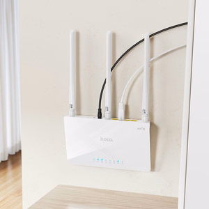 Langaton reititin WiFi 4 Hoco (HI30) valkoinen