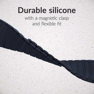 Mobilize silikonikellonranneke - magneettinen - Apple 42/44/45/49mm - sininen